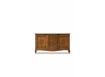 Aparador con cajones de madera, cómoda, armario de salón macizo nuevo.