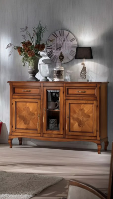 Mueble italiano de madera real, aparador nuevo, cómoda, armario para sala de estar.