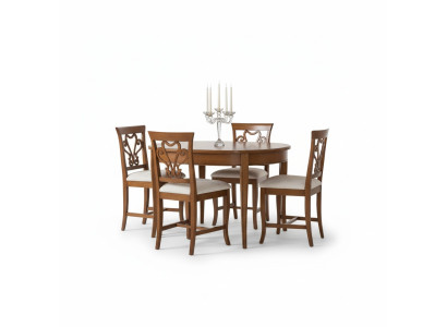 Conjunto completo de mesa de comedor 4 sillas Conjunto de comedor Grupo de comedor Mesa de madera 5 piezas UE