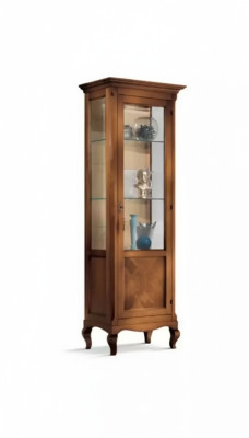 Mueble vitrina de vidrio de madera estantes de vidrio armario de cristal Italia