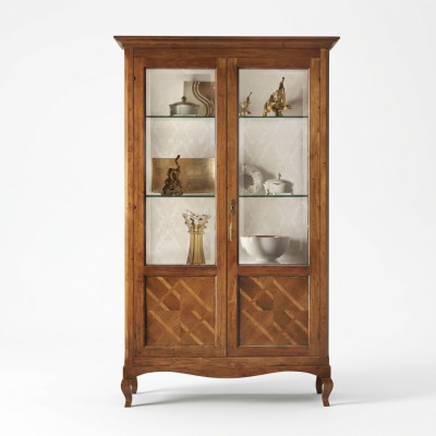 Mueble vitrina de madera con vidrio para sala de estar, lujo, nuevo