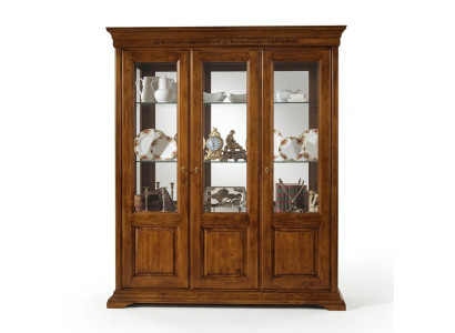 Vitrina Clásica Italiana Salón Marrón Gabinetes Aparador Nuevo