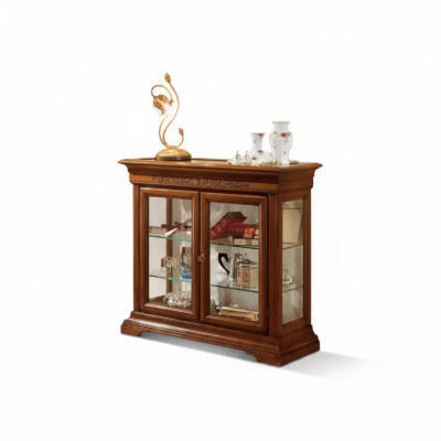 Vitrina Muebles de lujo italianos Armario de vitrinas Diseño de vidrio Armarios