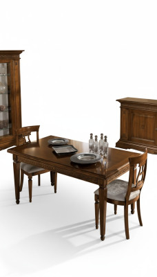 Conjunto de comedor completo 4 sillas mesa de comedor marrón grupo de comedor 5 piezas