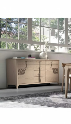 Aparador de lujo, diseño, cómoda, aparador, armario, muebles italianos nuevos.