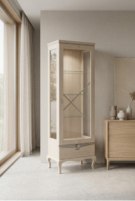 Vitrina de lujo italiana, vitrinas, aparadores, armario de vidrio de diseño.