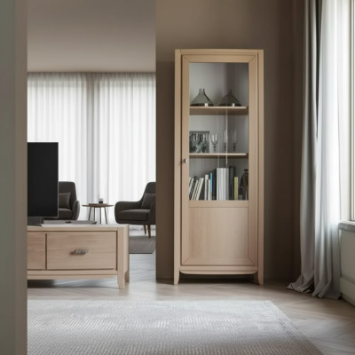Muebles de madera Vitrina Armario de vidrio Cómoda Armarios Muebles italianos Nuevos