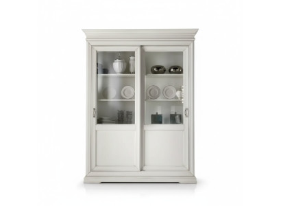Vitrina muebles de salón madera vitrinas cristal armario aparador blanco nuevo