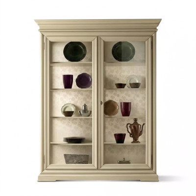 Vitrina de lujo de madera, armario de diseñador, vitrinas, armarios de salón nuevos.