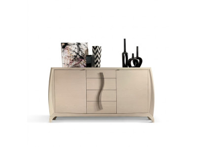 Mueble de salón cómodas Armario clásico Crema Armario de madera nuevo