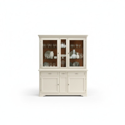 Vitrina Mueble de comedor Aparador de madera Mueble de salón Aparador de vidrio Armario
