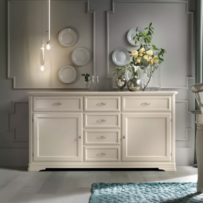 Cómoda Madera Armarios Aparador Muebles Lujo Vitrina Armario Italia