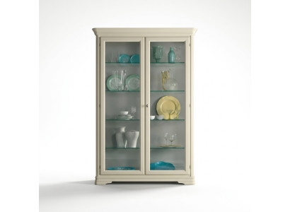 Vidriera gabinete de cristal madera Salón vitrinas Muebles de lujo italianos