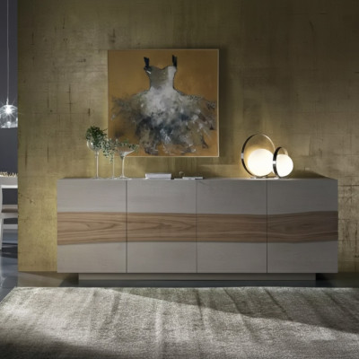 Cómoda armarios de madera lujo aparador muebles para sala mueble gris