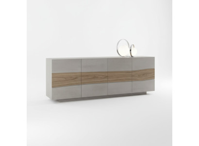 Cómoda armarios de madera lujo aparador muebles para sala mueble gris