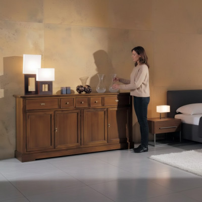 Cómoda Aparador Armario Credenza Cómodas Estilo Madera Muebles de Lujo Nuevo