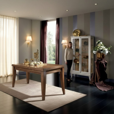 Vitrina mueble de lujo italiano Vitrinas Vidrio Diseño Armario Blanco Nuevo