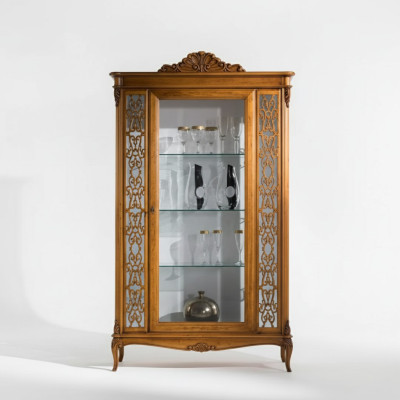 Vitrina Muebles de lujo italianos Vitrinas Aparador Armario de vidrio Diseño