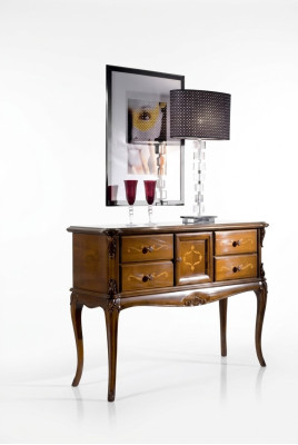 Cómoda de madera Muebles italianos Armario Consolas Cómodas Consola Nueva