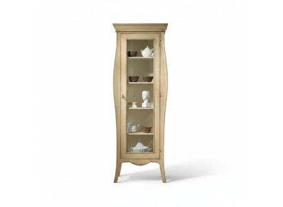 Vitrina de lujo de vidrio en estilo clásico italiano.