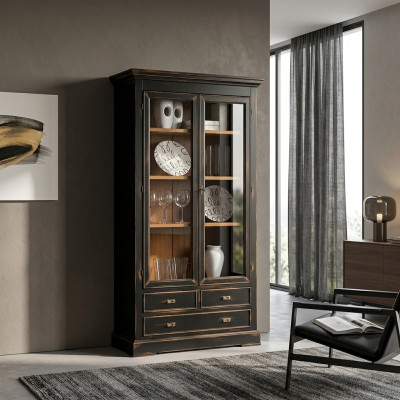 Vitrina armario Vitrina de cristal Armarios de lujo Muebles de vitrina Vitrina de vidrio
