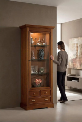 Muebles de diseño de lujo vitrina de madera estilo armario italiano nuevo.