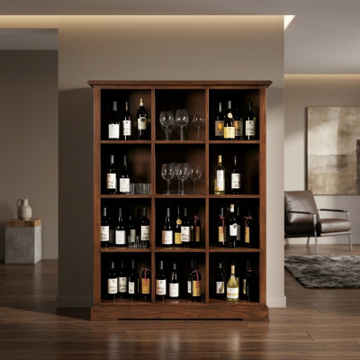 Mueble de bar armario vitrina salón estante diseñador de madera.