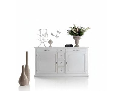 Cómoda de lujo blanca aparador armario muebles de salón de madera italia