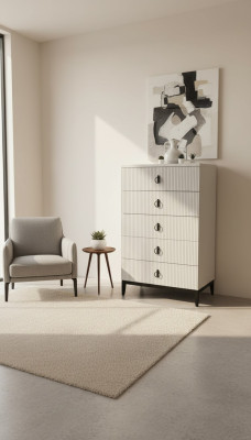 Comoda elegante. Complemento perfecto para el interior de tu dormitorio. Nuevo.