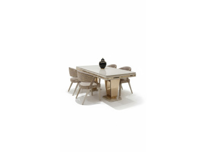 Lujo 6 sillas Líneas claras y elegancia Complemento para cualquier espacio interior