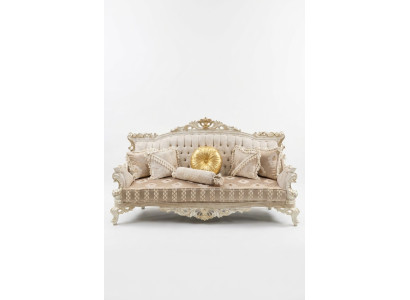 Elegante sofá de 3 plazas Estilo elegante Muebles de salón beige Sofá nuevo