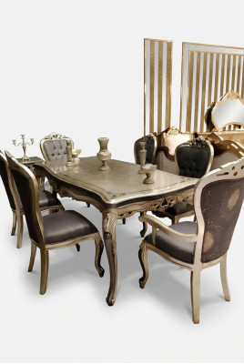 Estilo elegante Comedor 6 sillas Muebles de comedor 6 sillas 6 sillas resistentes.