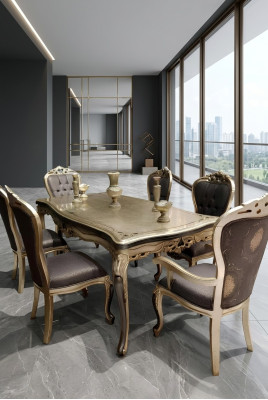 Sala de estar exclusiva 4 sillas Sillas de comedor contemporáneas gris Sillas de comedor