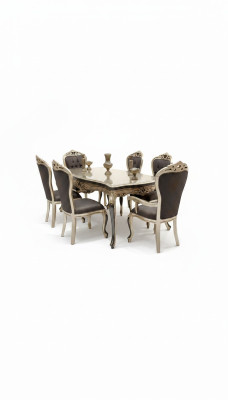 Sala de estar exclusiva 4 sillas Sillas de comedor contemporáneas gris Sillas de comedor