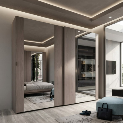 Armario de lujo diseño dormitorio armarios de ropa de madera armario de ropa.