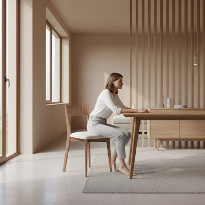 Silla Sillas de comedor Silla de cocina elegante, nueva silla