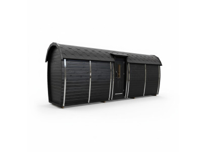 Sauna de madera Sauna exterior Madera Pino Casa de sauna Habitación panorámica 590x230x260
