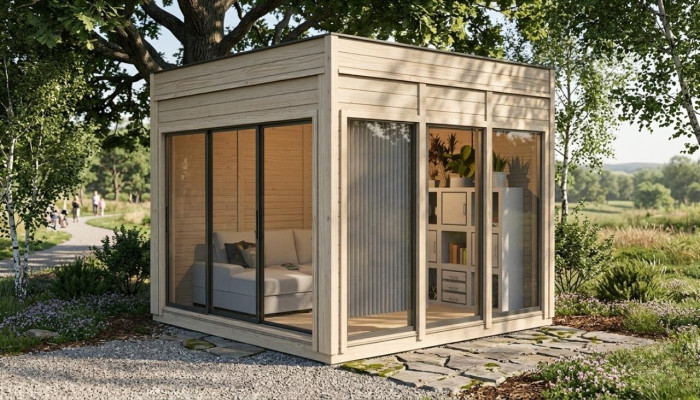 Casa de camping Jardín Casa Casa de madera Casa de vacaciones Cabaña de jardín 354x354x318