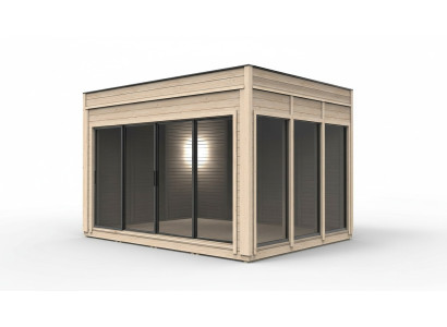 Cabaña de camping casa de madera casa de jardín cabaña de camping casa prefabricada 464cm.