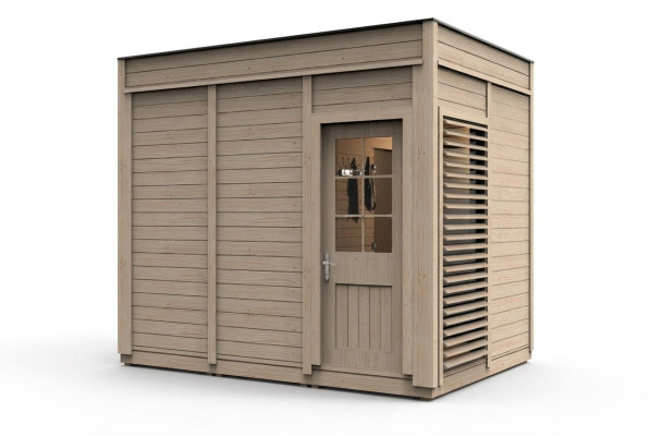 Sauna de madera Woodpro para jardín Sauna de madera al aire libre Saunas secas 345x245x318