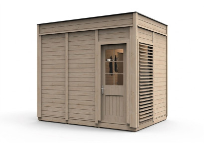 Sauna de madera Woodpro para jardín Sauna de madera al aire libre Saunas secas 345x245x318