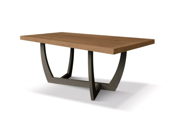 Mesa de comedor de madera de 180cm, mesa de cocina, mesas de comedor nuevas, marrón, mesa moderna.