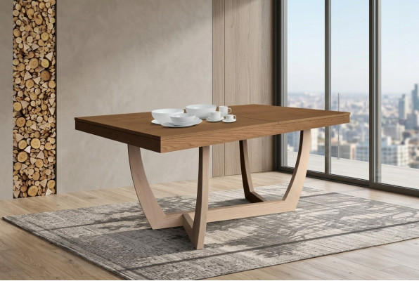 Mesa extensible de comedor Mesa de cocina Mesas de comedor Mesa de madera Mesa de madera Moderno