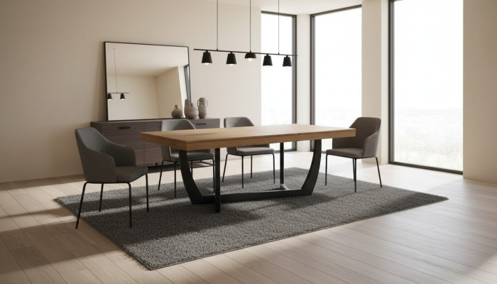 Mesa de comedor Mesa de cocina 180x90 Mesas de diseño de madera Mesa de madera Mesas de comedor