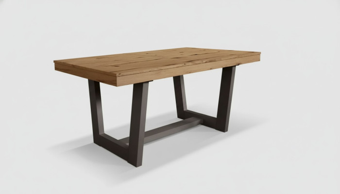 Mesa de comedor extensible de madera, mesa de comedor, mesa extensible 160/240 x 90 x 78 cm estilo moderno.