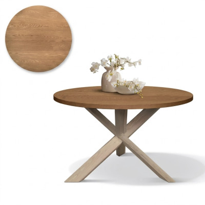 Alrededor de la mesa de cocina, mesa de café, color marrón, estilo moderno, madera, 140 cm.