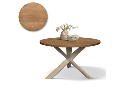 Alrededor de la mesa de cocina, mesa de café, color marrón, estilo moderno, madera, 140 cm.