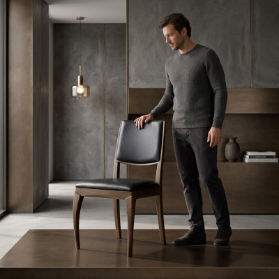 Silla de comedor, silla de cocina, silla de sala de estar, silla de diseño