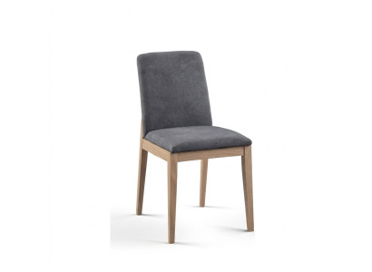Silla de comedor, silla de cocina, silla de sala de estar con patas de madera.