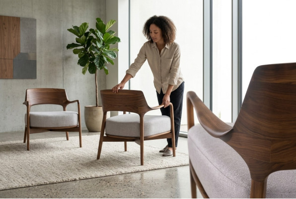Silla de comedor Sillón de sala de estar Sillas de madera modernas Sillones tapizados